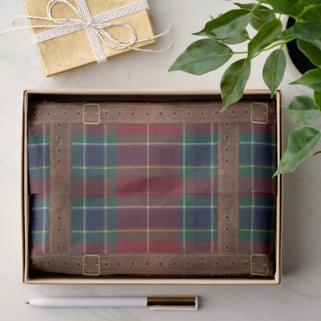 Preppy Lux Christmas Plaid II Seidenpapier (Geschenk)
