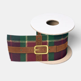 Preppy Lux Christmas Plaid Satinband