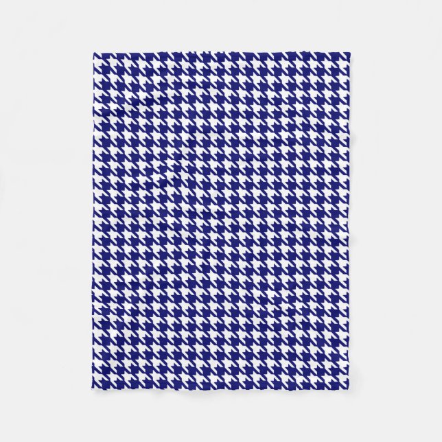 Preppy Marine-Blau-und Fleecedecke (Vorderseite)