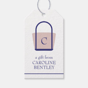 Preppy Mit Monogramm Boat Bag Gift Tags Geschenkanhänger
