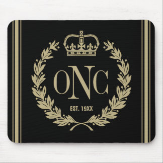 Preppy mit Monogramm Logo-Mausunterlage Mousepad
