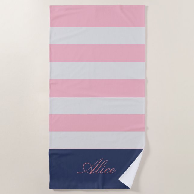 Preppy Naugram Strandtuch (Vorderseite)