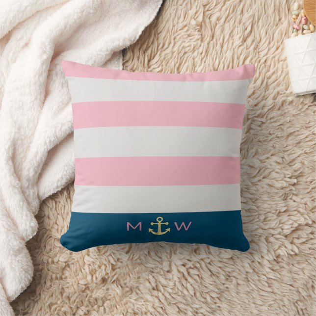 Preppy Naugram Throw Pillow Kissen (Decke)