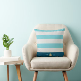 Preppy Naugram Throw Pillow Kissen