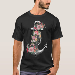 Preppy Nautical Anchor Ohrts for Saibei Boaters & T-Shirt