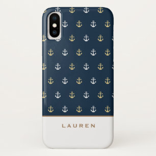 Preppy Nautical ⎢ coque iphone Monogramme