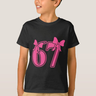 Preppy-Nk-Coquette-Schleifen-Spitze 67 Six Seven M T-Shirt