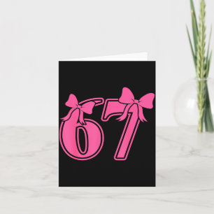 Preppy Nk Kokette Schleifen Spitze 67 Six Seven Me Karte