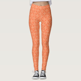 Preppy Orange Leggings
