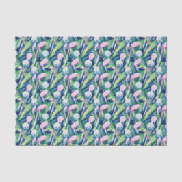 Preppy Palm Beach Abstrakte Golfclubs Seidenpapier