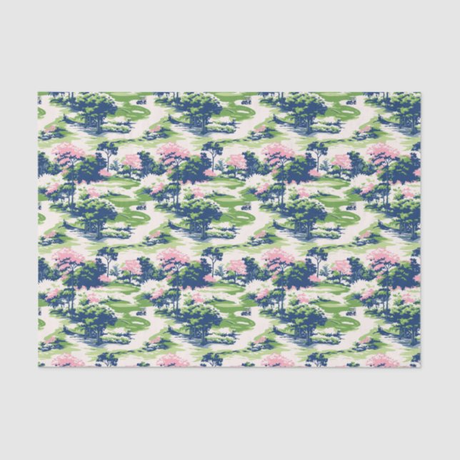 Preppy Palm Beach Golf Seidenpapier (Vorderseite)