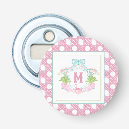 Preppy Palm Beach Monogram Crest Flaschenöffner