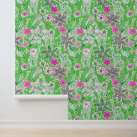 Preppy Palm Beach Pink & Green Jungle Giraffen