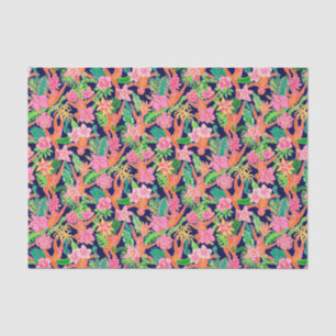 Preppy Palm Beach Print Niedlich Orangutans Seidenpapier
