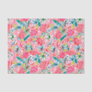 Preppy Palm Beach Print Palm Tree Affen Seidenpapier