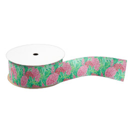 Preppy Palm Beach Tropical Blume Muster Ripsband