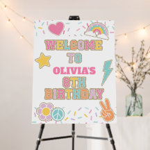 Preppy Patch 8. Geburtstag Willkommen