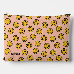 Preppy Peach Pencil Case Zubehörtasche