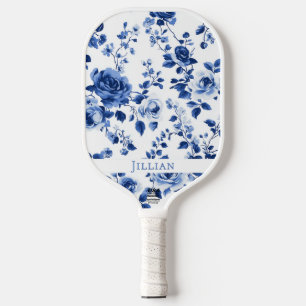 Preppy Pickleball Paddle - Blaue Rose Tolie