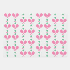 Preppy Pickleball Paper Geschenkpapier Set