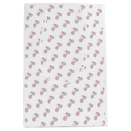 Preppy Pink Bicycle Summer Fun Vacation Mode Mittlere Geschenktüte