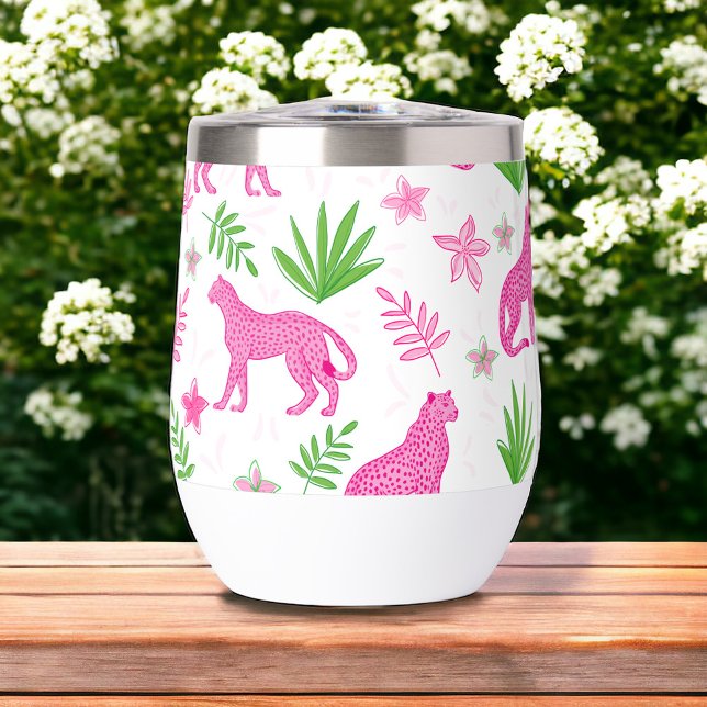 Preppy Pink Cheetah Floral (Von Creator hochgeladen)