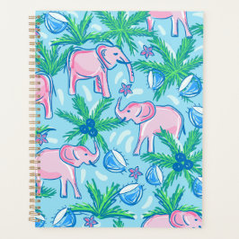 Preppy Pink Elephant Planer