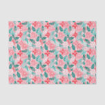 Preppy Pink & Green Christmas Poinsettias Seidenpapier<br><div class="desc">PreppyPrint.com - Feiern Sie Weihnachten im Stil! Fügen Sie Ihre personalisierte Touch hinzu. Übertragen Sie dieses Design auch auf die Produkte Ihrer Wahl! Bitte besuchen Sie meinen Designer-Shop, PreppyPrint.com, um die Dinge zu koordinieren.</div>