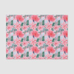 Preppy Pink & Green Christmas Poinsettias Seidenpapier<br><div class="desc">PreppyPrint.com - Feiern Sie Weihnachten im Stil! Fügen Sie Ihre personalisierte Touch hinzu. Übertragen Sie dieses Design auch auf die Produkte Ihrer Wahl! Bitte besuchen Sie meinen Designer-Shop,  PreppyPrint.com,  um die Dinge zu koordinieren.</div>