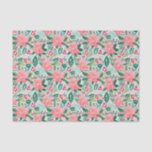 Preppy Pink & Green Christmas Poinsettias Seidenpapier<br><div class="desc">PreppyPrint.com - Feiern Sie Weihnachten im Stil! Fügen Sie Ihre personalisierte Touch hinzu. Übertragen Sie dieses Design auch auf die Produkte Ihrer Wahl! Bitte besuchen Sie meinen Designer-Shop,  PreppyPrint.com,  um die Dinge zu koordinieren.</div>