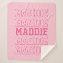 Preppy Pink Name Blankon