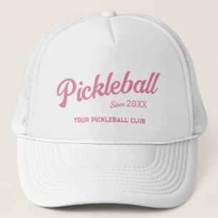 Preppy Pink Pickleball Club Custom Wappen Party Truckerkappe