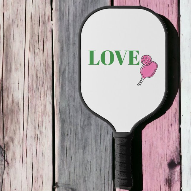Preppy Pink Pickleball Paddle Ball Liebe (Von Creator hochgeladen)
