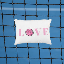 Preppy Pink Pickleball Pink Liebe Dekokissen