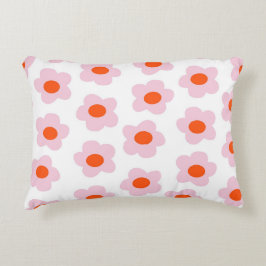 Preppy Pink Red Hippie Blume Pattern Dekokissen