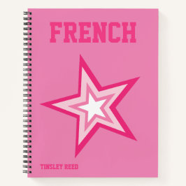 Preppy Pink School Notizbuch