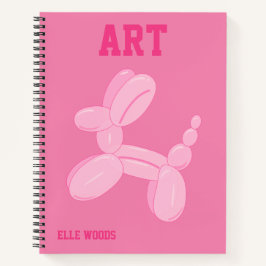Preppy Pink School Notizbuch