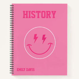 Preppy Pink School Notizbuch