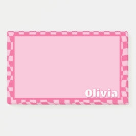 Preppy Pink überprüft Post-it Klebezettel