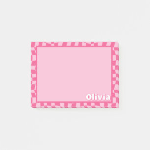 Preppy Pink überprüft Post-it Klebezettel