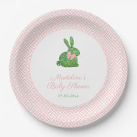Preppy Pink und Green Bunny Bunny Baby Dusche Part