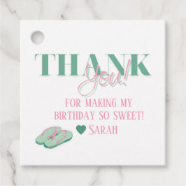 Preppy-Pool-Gastgeschenk-Tags Geschenkanhänger