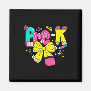 Preppy Pre-K-Schulranzen-Bogen Zurück zur Schule L Magnet