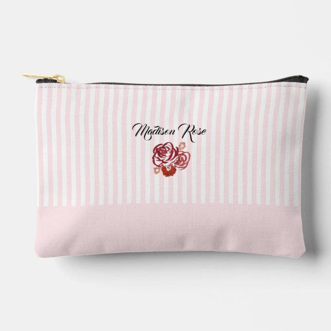 Preppy-Preppy-Rose Zubehörtasche (Vorderseite)