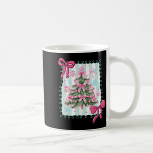 Preppy Retro Weihnachtsbaum Merry Xmas Pajamas Gir Kaffeetasse