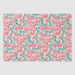 Preppy Ribbon Bows Christmas Red Green Seidenpapier<br><div class="desc">Unrichtungsfreie Schleifenbogen im Weihnachtsfest rot und grün</div>