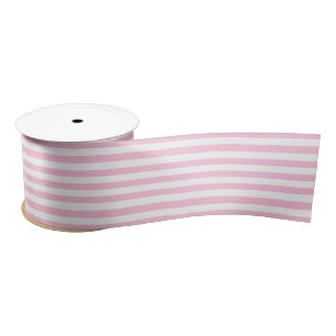 Preppy Rosa Streifen Satinband