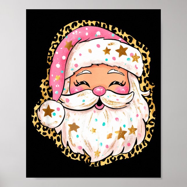 Preppy Santa - Christmas - Funny Christmas - Happy Poster (Vorne)