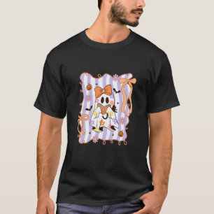 Preppy-Schüchterne-Schleife-Blumen-Geist-Buch-Hall T-Shirt