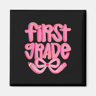 Preppy-Schulanfang der ersten Klasse Coquette-Bow- Magnet